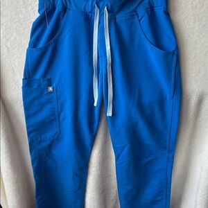 Figs Kade cargo scrub technical collection size xs/tall Blue Drawstring Pants